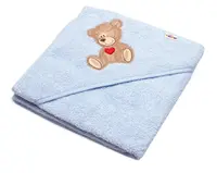 Froté osuška s kapucňou, 80x80cm Sweet dreams by TEDDY - modrá