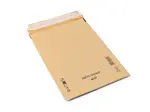 100 ks - Obálka papírová protinárazová 250x340mm s výplní, samolepicí, hnědá