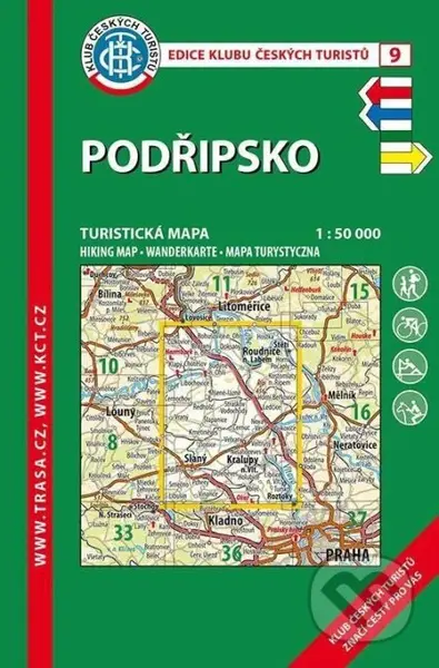 Podřipsko 1:50 000 Turistická mapa (KČT 9)