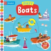 Busy Boats (A Push Pull and Slide Book) - Campbell Books - kniha z kategorie Pro děti