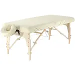 Set napínacia plachta Fabulo na masážny stôl a podhlavník z mikrovlákna Farba: fialová