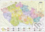 Česko administrativní mapa (nástěnná, 1:500 000)