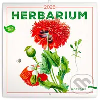 NOTIQUE Nástenný poznámkový kalendár Herbarium (Herbár) 2026
