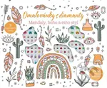 Omalovánky s diamanty - kufřík (Mandaly, boho a etno styl) - kniha z kategorie Omalovánky