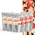 FitStream lyofilizované ovocie - Banán, jahoda a čučoriedka (5x20g)