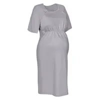 Dámska tehotenská/dojčiaca nočná košeľa Luna, sivá, veľ. XXL