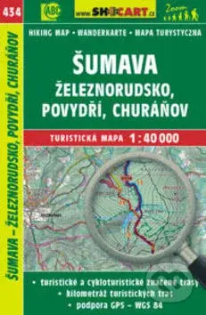 Šumava, Železnorudsko, Povydří, Churáňov 1:40 000 (Turistická mapa)
