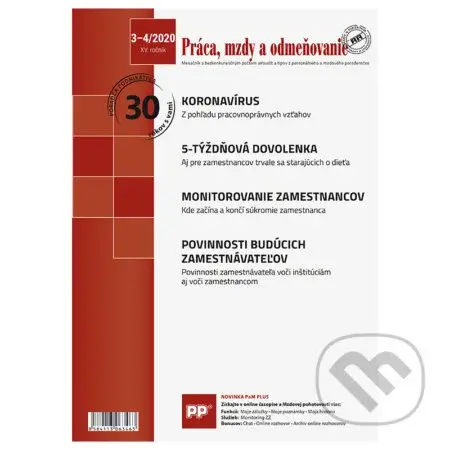 Práca, mzdy a odmeňovanie 3-4/2020