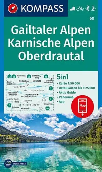 Gailtaler Alpen, Karniche Alpen, Oberdrautal (5 in 1 (WK 60, 1:50.000))