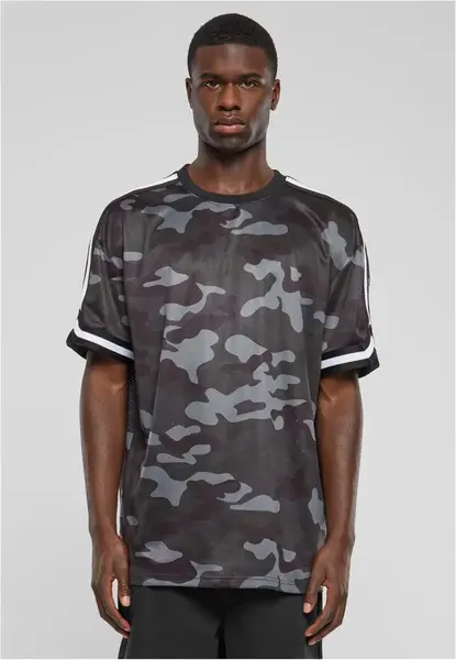 Men's T-shirt Oversized Mesh AOP - dark camouflage