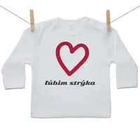 Boodyy Tričko s dlhým rukávom Ľúbim strýka 134 (8-9 rokov)