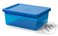 LEGO úložný box s organizérom - modrá