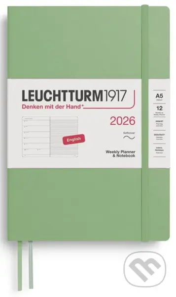 Weekly Planner & Notebook 2026 Medium (A5) Sage