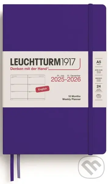 Weekly Planner 2026 Medium (A5) 18 Months Ink,Weekly Planner 2026 Medium (A5) 18 Months Ink