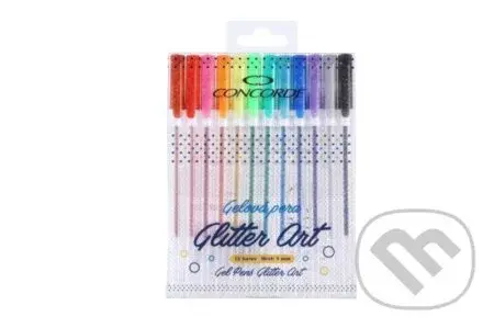 Concorde Gelová pera Glitter Art 1,0mm - sada 12 ks