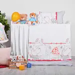 Obliečky detské Zoo červeno-sivé EMI Detský set 90x130 + 45x65