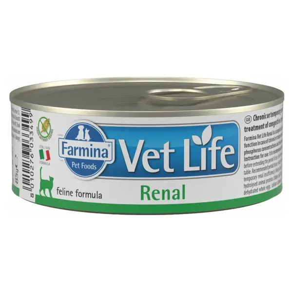 VET LIFE Natural Renal konzerva pre mačky 85 g