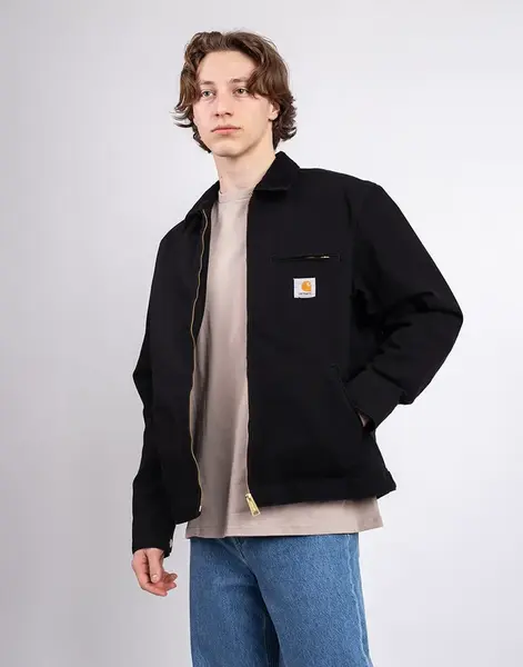 Carhartt WIP Detroit Jacket (Summer) Black/Black rinsed L