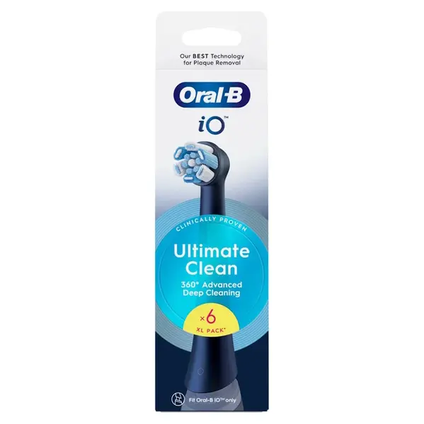 ORAL-B IO Ultimate clean black náhradné hlavice 6 kusov