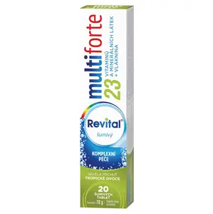 REVITAL Multi Forte Tropické ovocie šumivé tablety 20 ks