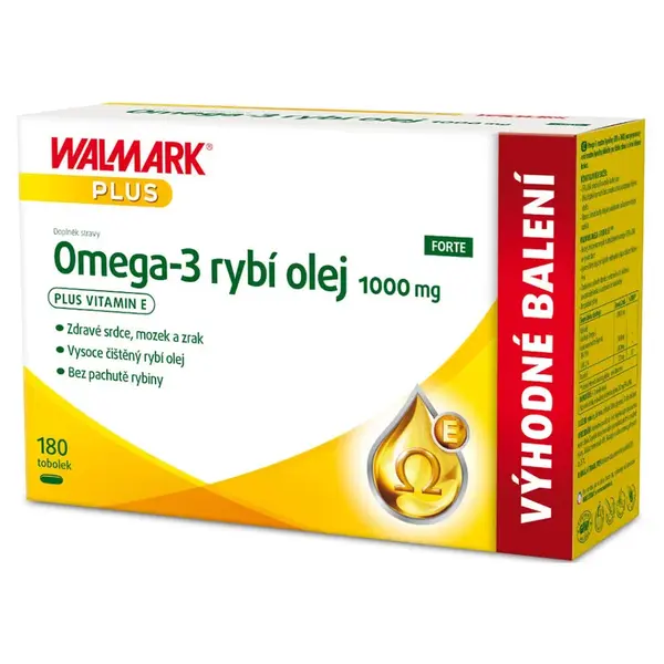 WALMARK Omega-3 rybí olej 1000 mg 180 tobolek