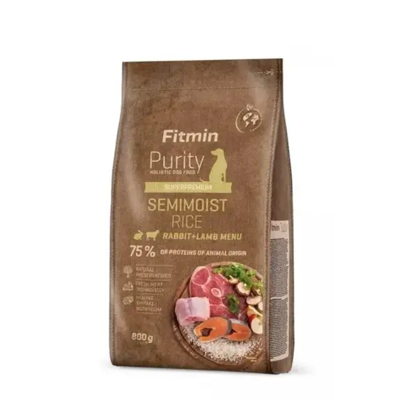 Fitmin Dog Purity Rice Semimoist Rabbit & Lamb 0,8 kg | P56332