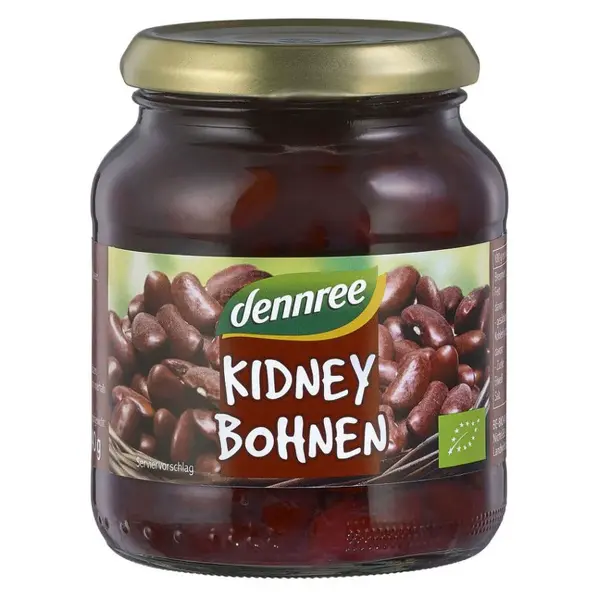 DENNREE Fazuľa červená oblička v slanom náleve BIO 360 g