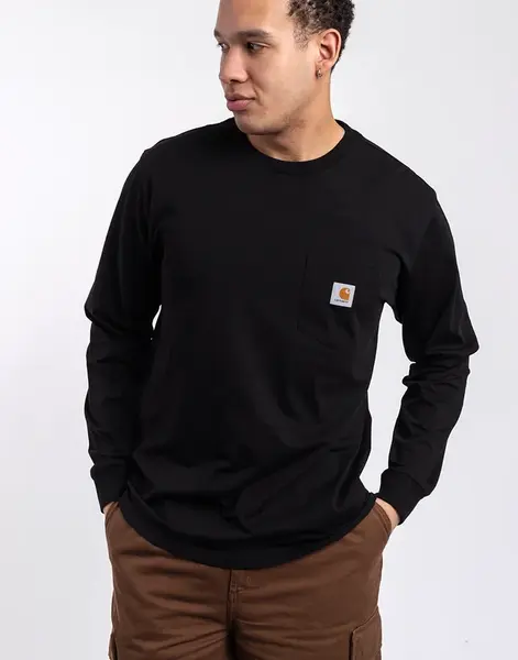 Carhartt WIP L/S Pocket T-Shirt Black S