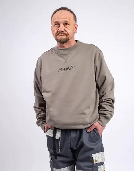 ONE OF XX Sheltersuit Logo Crewneck Sweat Army green M