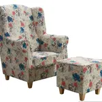 Křeslo As s taburetem 1390/01 Provedení: Pouze křeslo, Nožičky: Ořech