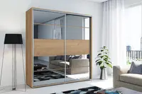 Šatní skříň Ska A6 Barva korpusu: Dub - Craft zlatý, Rozměry: 175 cm, Dveře: Dub - Craft zlatý