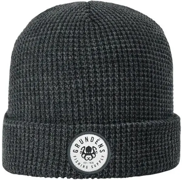 Grundéns čepice kracken waffle beanie - heather charcoal