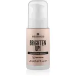 essence BRIGHTEN UP! Perfecting Primer tekutá podkladová báze pod make-up odstín 01 Light Beige 20 ml