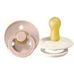 BIBS Colour cumlíky z prírodného kaučuku 2ks - veľkosť 2, Ivory / Blush