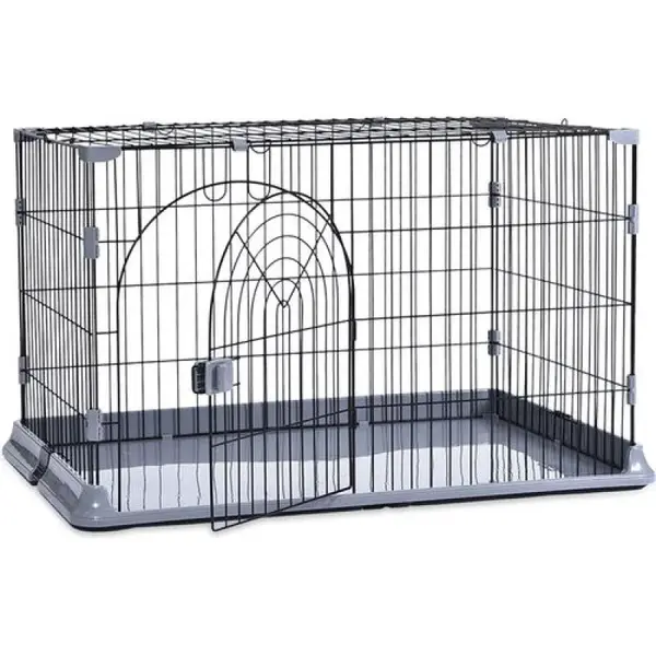 DUVO+ Skladacia kovová klietka pre mačky 100x65x60cm