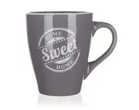 Hrnček Sweet Home 310 ml, šedý%
