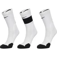 Nike Y NK ELITE CREW 3PR Dětské ponožky, bílá, velikost