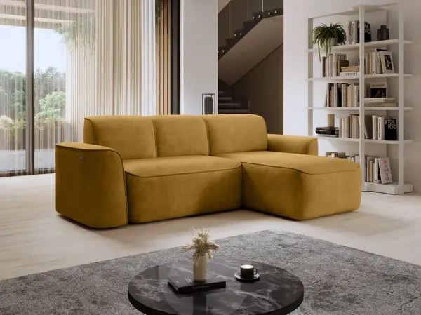 Sedací souprava Ume Provedení: Pravá varianta, látka: Amore 45/ Riviera 41