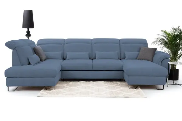 Sedací souprava Giovani do U - látka Urban Provedení: Pravá U, Nožičky: Nožičky kovové - černé, látka: Urban 12