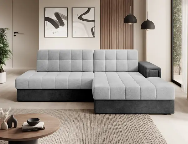 Sedací souprava Blezalt Provedení: Pravá varianta, látka: Monolith 84/Monolith 97