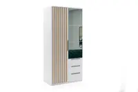 Šatní skříň Sorento Barva korpusu: Bílá, Rozměry: 100 cm