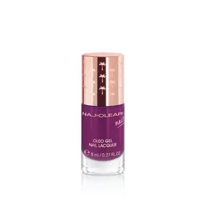 Naj-Oleari Oleo gel Nail Lacquer lak na nehty s gelovým efektem - 18 blueberry juice 8 ml