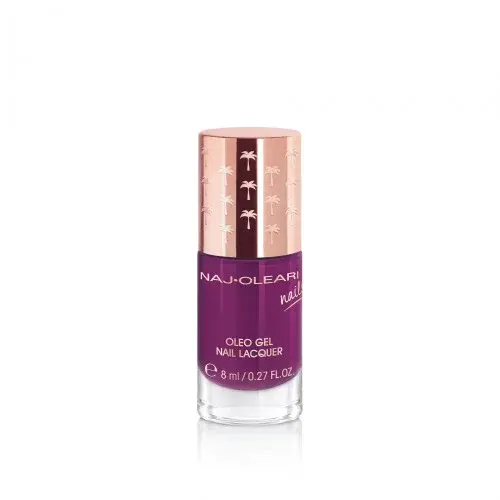 Naj-Oleari Oleo gel Nail Lacquer lak na nehty s gelovým efektem - 18 blueberry juice 8 ml