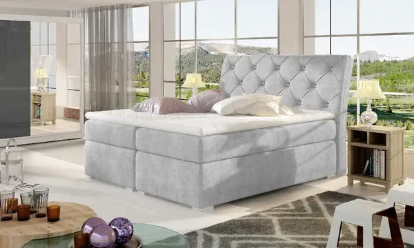 Boxspring Balvin Rozměr: 160 x 200 cm, látka: Omega 02