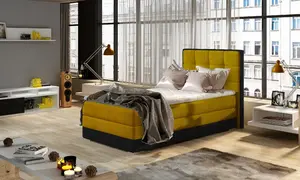 Boxspring Aster 90 látka: Omega 68/ Soft 11, Varianta: Levá