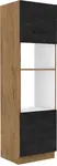 Vysoká skříňka pro vestavnou a mikrovlnou troubu Vigo 60 DPM-210 2F Barva korpusu: Dub Lancelot, Barva dvířek: Dark wood