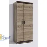 Šatní skříň P2 Dveře: Dub sonoma, Rozměr: 80 cm, Korpus: Dub Canyon