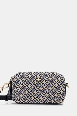 Kabelka Tommy Hilfiger tmavomodrá barva, AW0AW17443