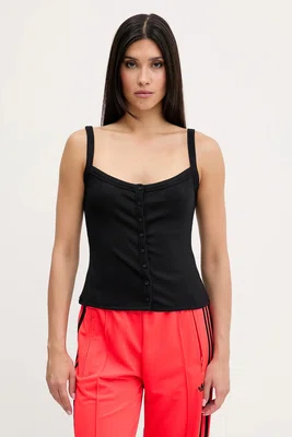 Top Abercrombie & Fitch černá barva, KI139-5412