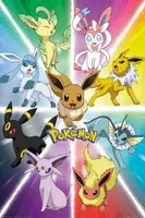 Pokémon Plakát Maxi Eevee Evolution 91,5 x 61 cm